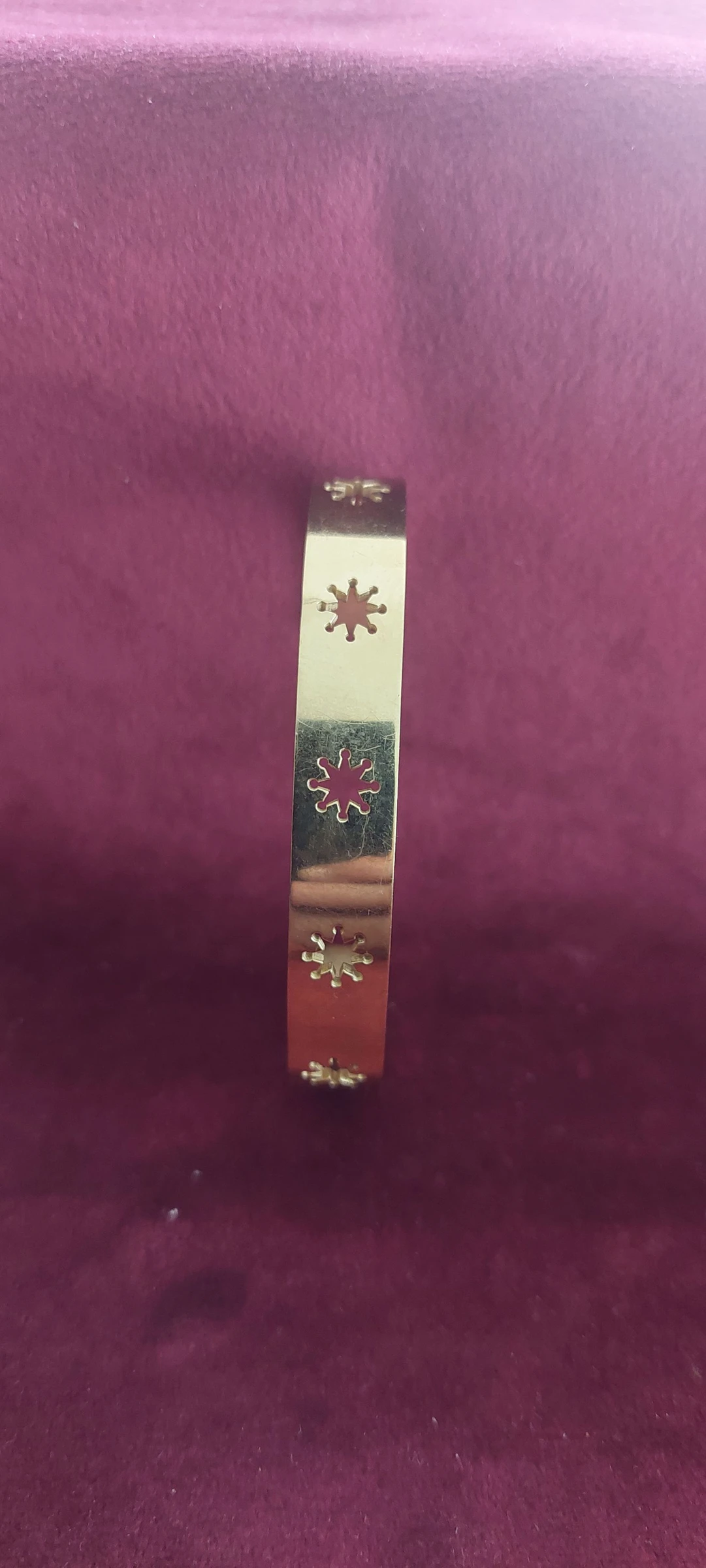 ✨ Gouden armband met ster-/zonpatroon ✨ – photo 2